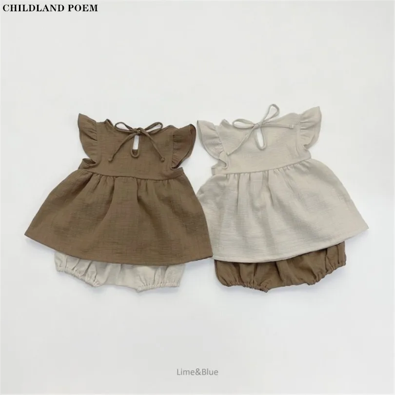 Одежда для маленьких девочек комплект летней детской одежды новорожденных