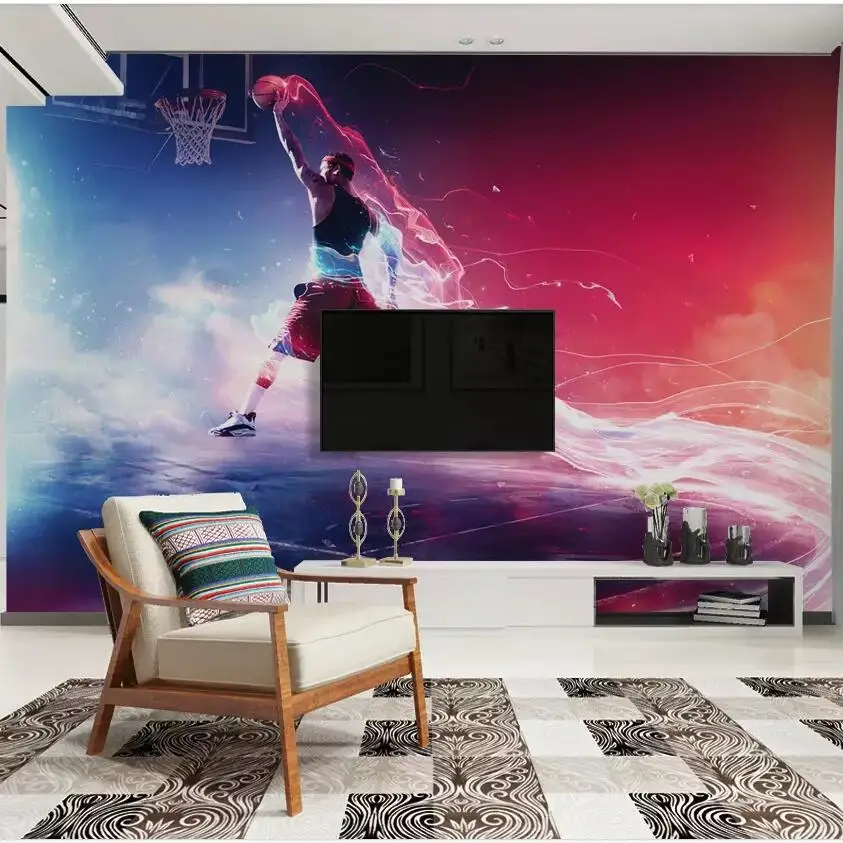 Заказная настенная бумага CJSIR классный баскетбольный Слэм Dunk фон Настенная на