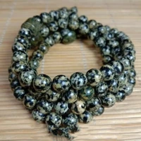 pure natural jade tibetan jade medicine king stone golden flower beads bracelet men and women ethnic style bracelets
