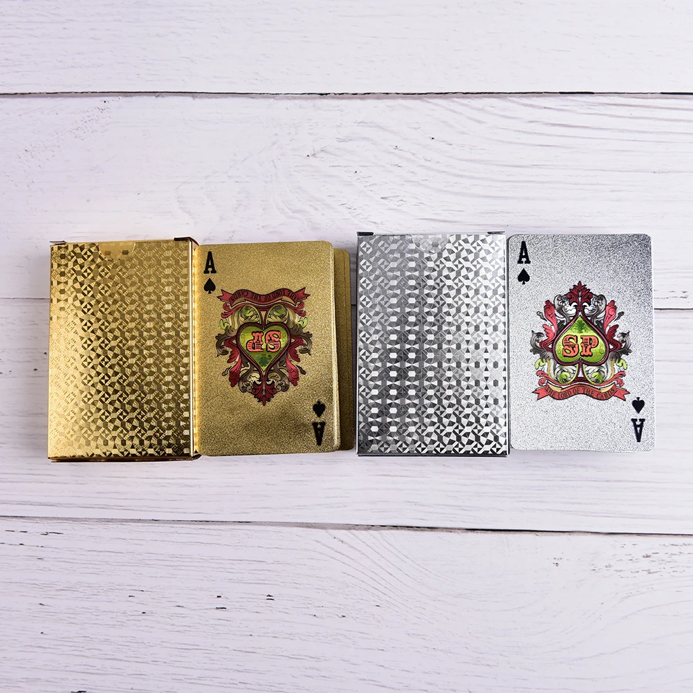

New 3D Waterproof Black Plastic Embossing Poker Cards PET Materia Advanced Plastic Playing Cards Good Gift for Collection