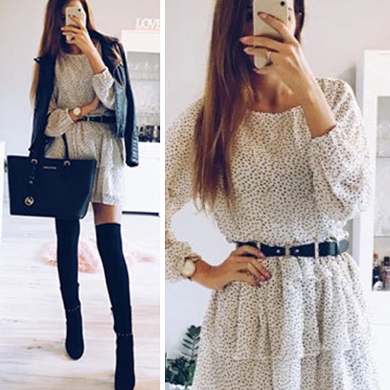 X 2019 Летний Новый стиль модный дизайн женское милое Повседневное платье с круглым