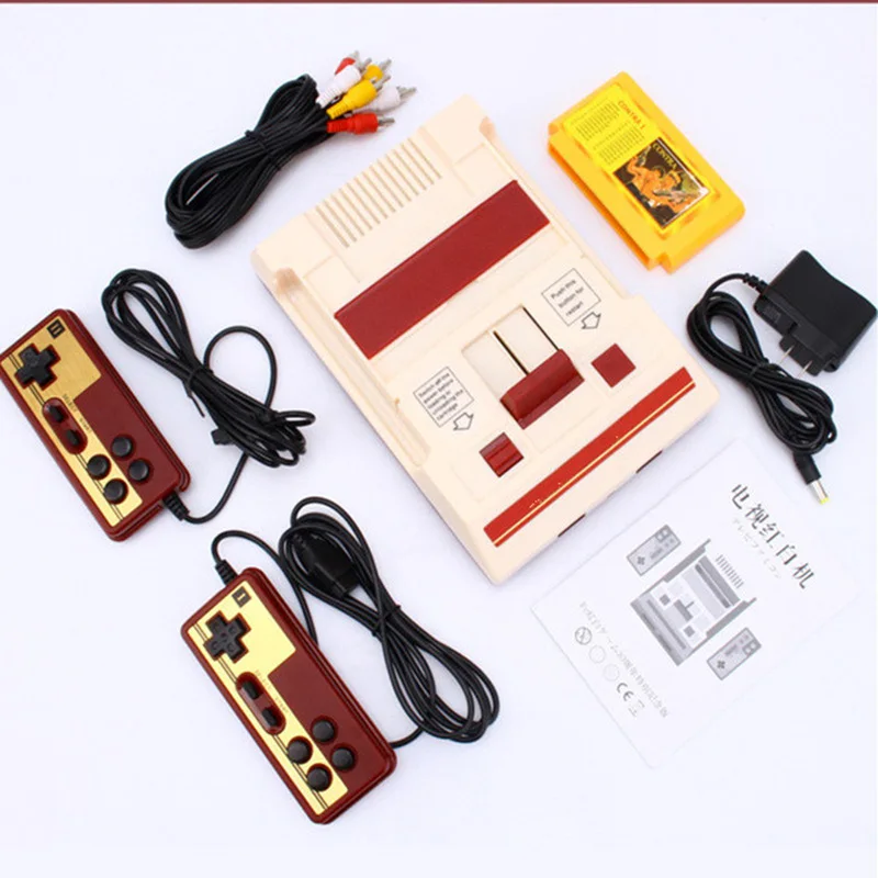 Game Console Classic Nostalgic 8 Bit Video Games Player + 2 Joystick 500 IN 1 Card To TV | Электроника