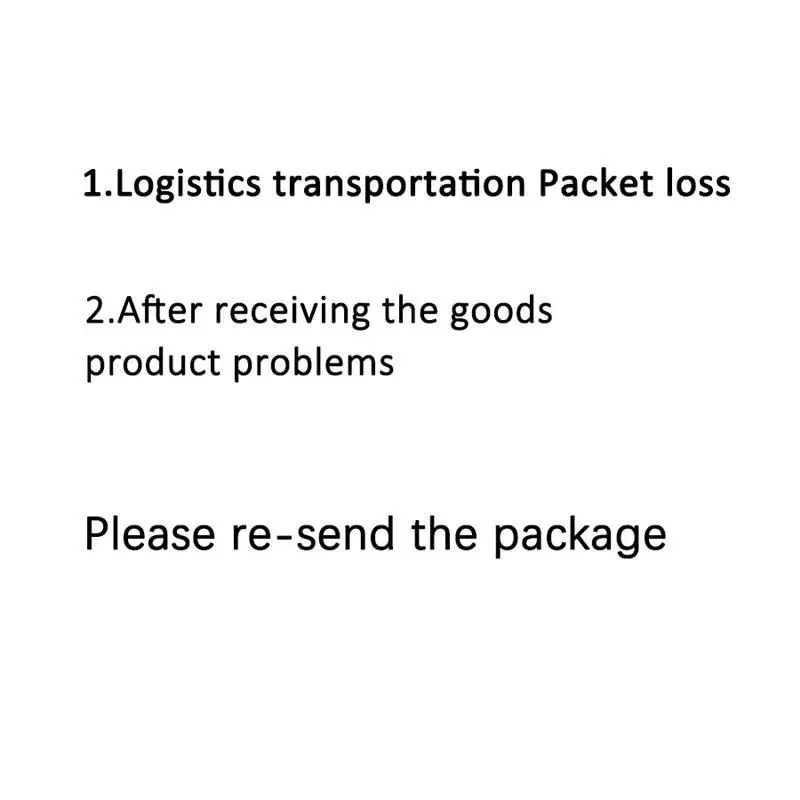 

After sales question:Parcel problem Resend listing