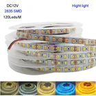 Новый высосветильник 5 м DC12V 2835 SMD 120 светодиодный sM IP20 Гибкая светодиодная ленсветильниктеплый белыйсинийголубойзолотисто-желтый