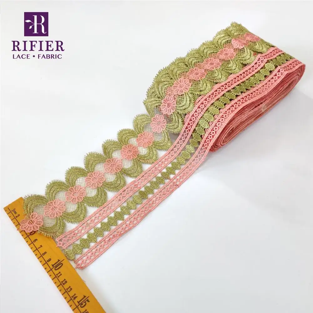 5 ярдов вышитые кружева лента для женщин в африканском стиле на высоком каблуке