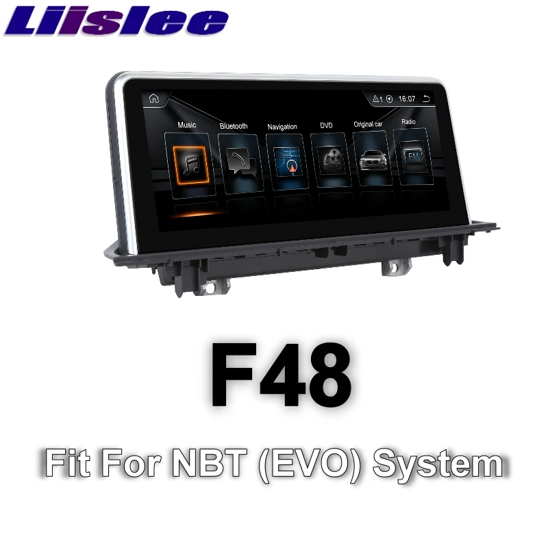 Автомобильный мультимедийный плеер LiisLee для BMW X1 F48 2015 ~ 2017 NBT 10 дюймов GPS аудио Hi Fi