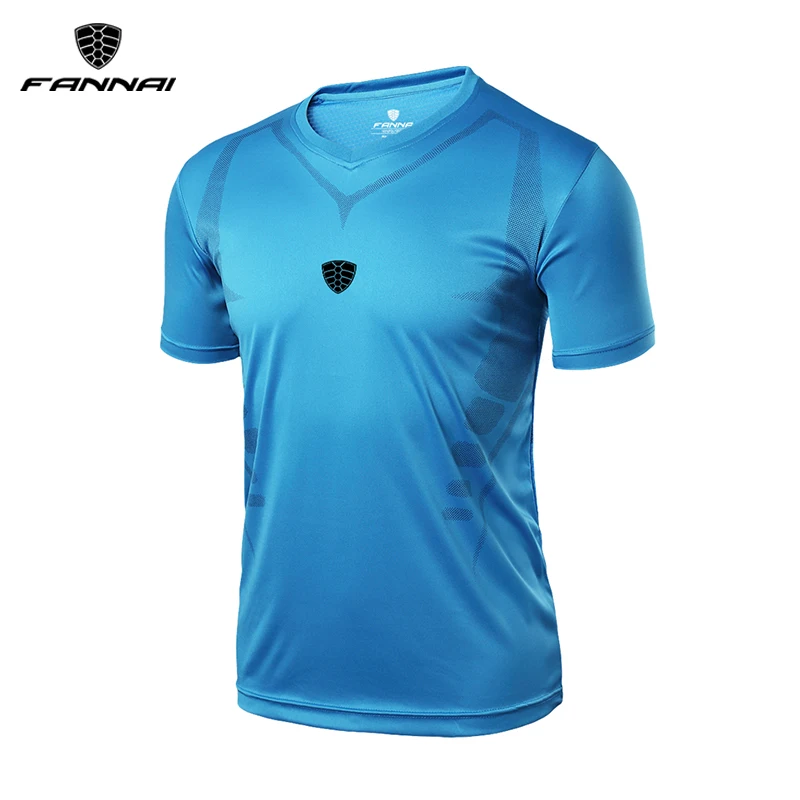 

FANNAI Sport T Shirt Quick Dry Fitness Gym Shirts Short Sleeve Men's Running Shirts Training Jerseys Sportswear Workout