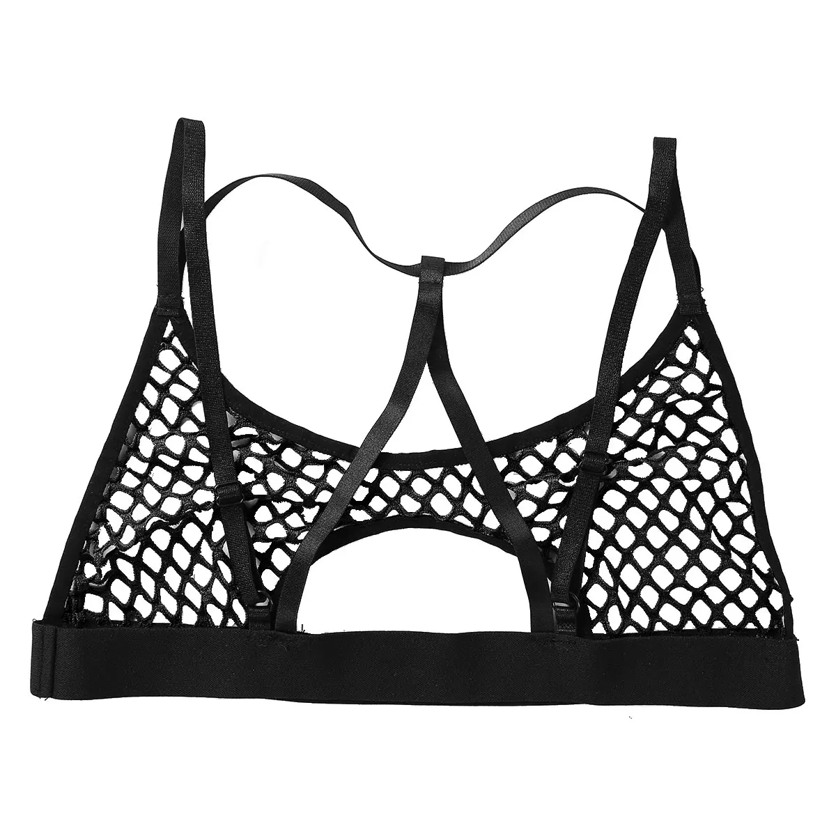 Женский ажурный топ для танцев на Пилоне с лямкой шее перекрещивающимися спине