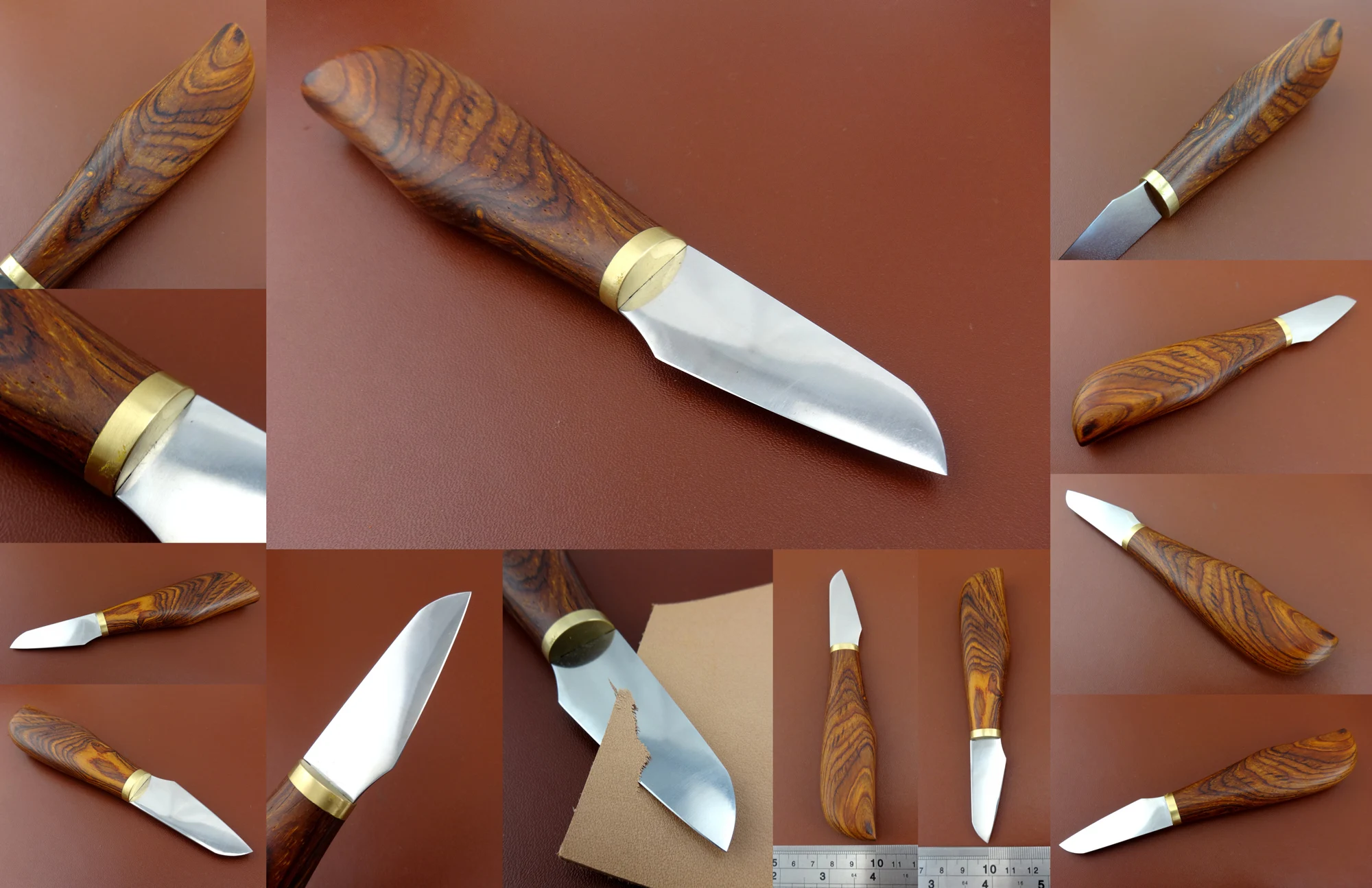 Кожевенное ремесло Универсальный японский стальной угловой нож резак для резьбы