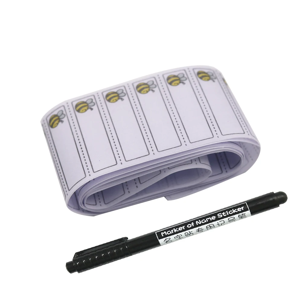 Моющиеся белые этикетки с пчелиным узором 100 шт. Маркер тегов комплектов одежды