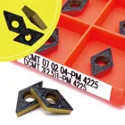 Твердосплавные пластины DCMT070204 PM4225 DCMT2 (1,5) 1 PM4225 CNC, фрезерные Токарные инструменты для стали DCMT 070204 PM 4225