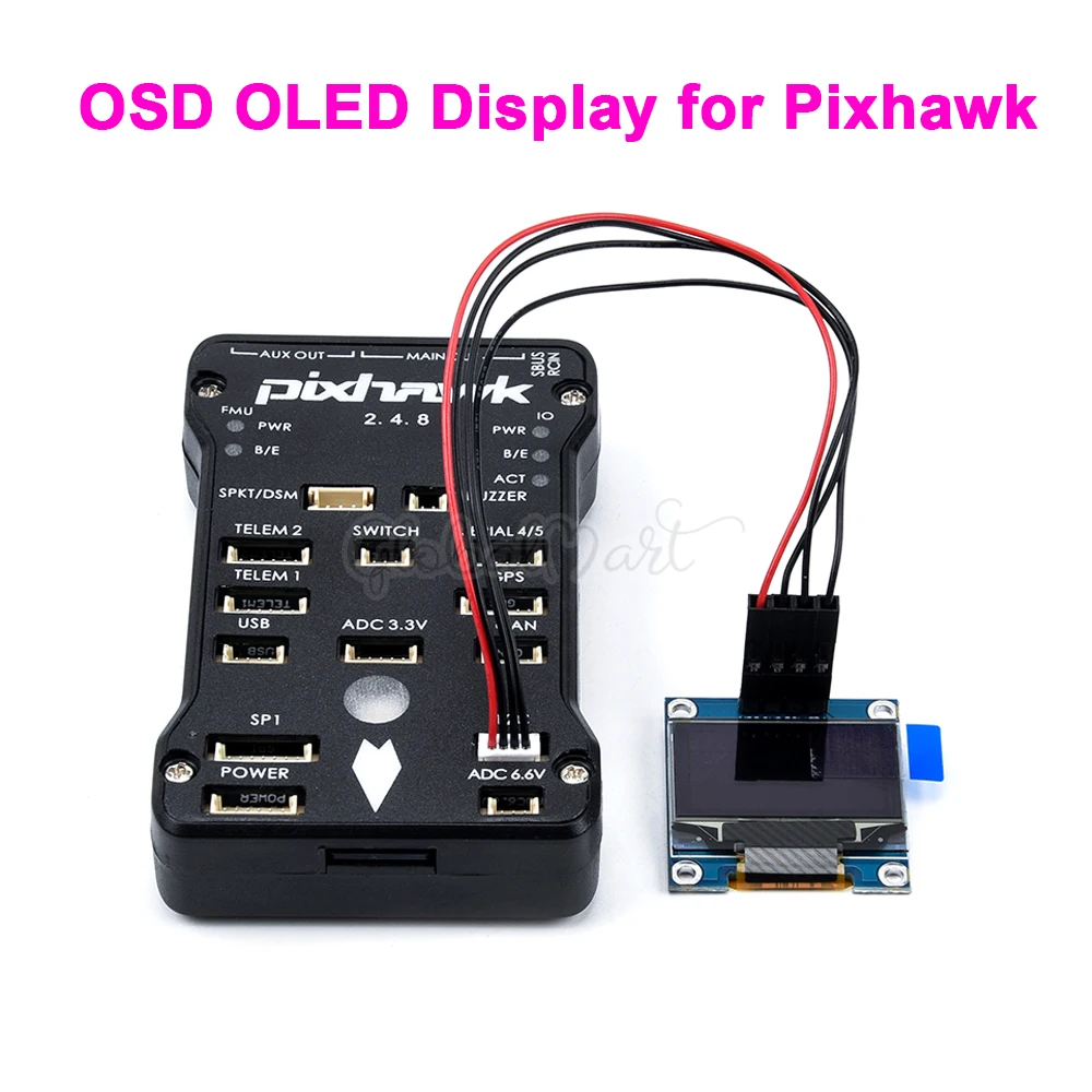 Новый OSD OLED дисплей для Pixhawk 2.4.8 PIX PX4 Полетный контроль статус полета подключен к