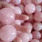 Целебный кристалл натуральный розовый кварц шар из Поделочного Камня гадания Сфера коллекция 20 мм Свадебный декор