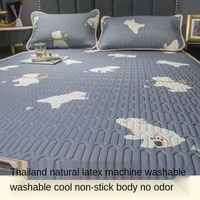 thailand latex three piece set of summer sleeping mat mat 1 5 ice silk 1 8m bed washable