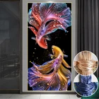 Набор для вышивки крестиком, 50x90 см, наборы для вышивки, шелковые золотые рыбки