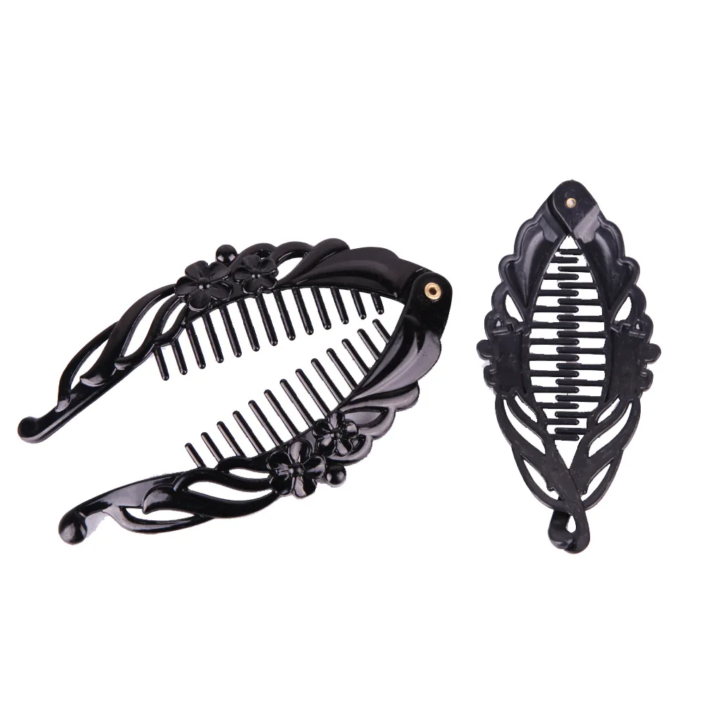 Заколка для волос в форме рыбы шпильки черного цвета аксессуары женщин зажим ACC51 |