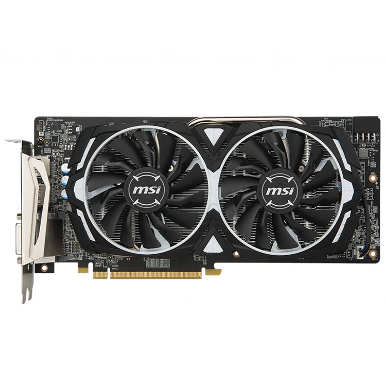 Игровая Видеокарта MSI XFX AMD Radeon RX 580 ARMOR 4G 8G OC с памятью 4 ГБ 256 бит используется для