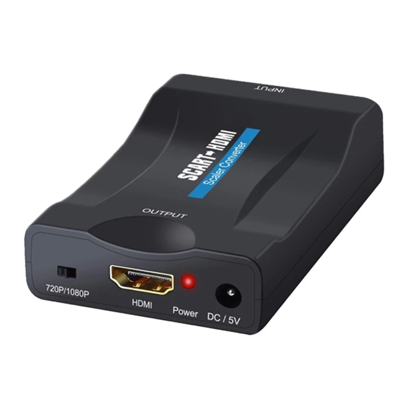 

Адаптер преобразователя Scart в HDMI, адаптер Scart с поддержкой HDM 1080P/ 720P, высококлассный преобразователь для видео и аудио