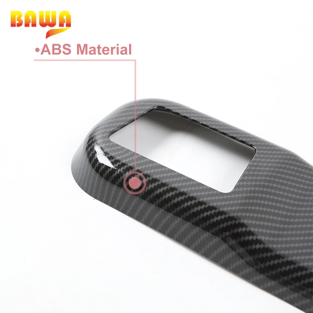 

BAWA Car Tail Box Tailgate Lock Panel Decorative Cover ABS Internal Accessories for Jeep Wrangler JL 2018+