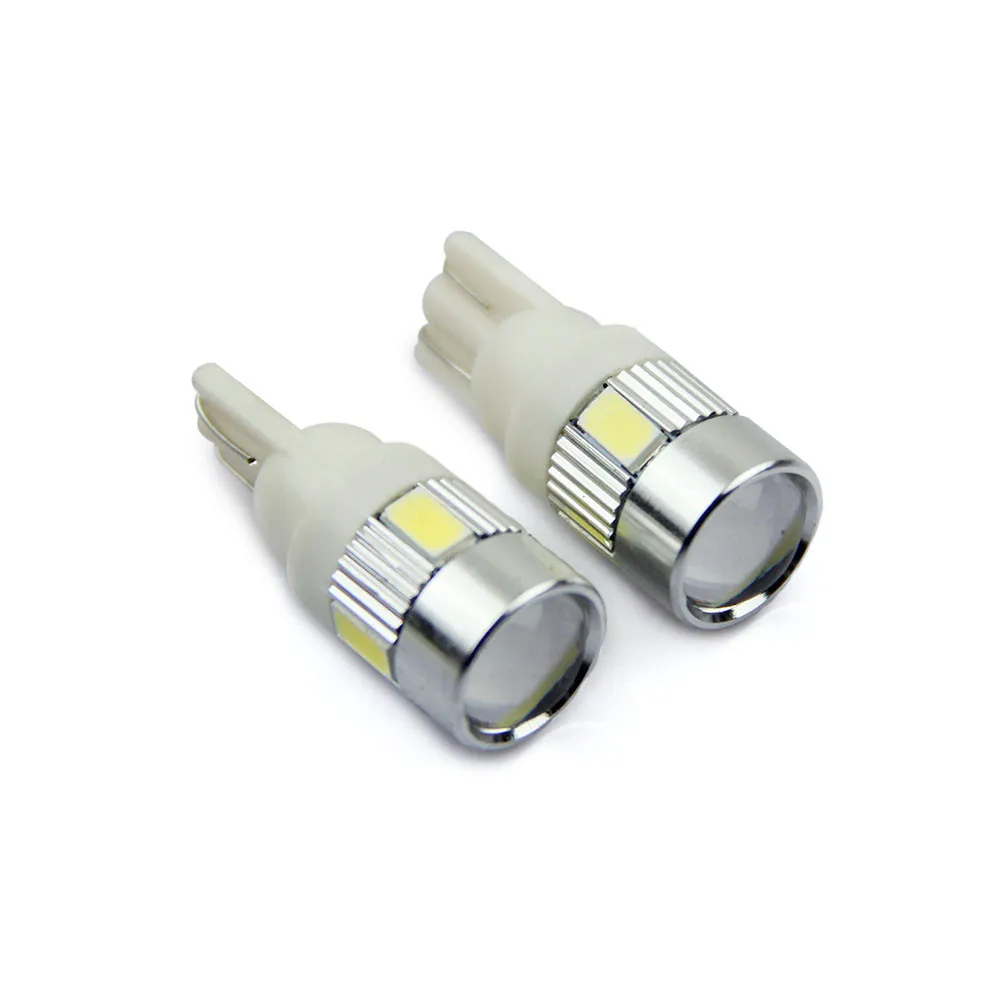 2x T10 W5w внутренние Ксеноновые белые синие красные светодиоды 6smd 5630 дневные