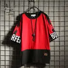 Мужская футболка с коротким рукавом, в стиле хип-хоп, летняя, свободная, в стиле Харадзюку