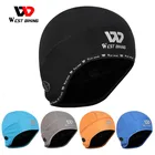 Зимняя теплая велосипедная шапка WEST BIKING, светоотражающая шапка с черепом, ветрозащитная шапка для велосипедного шлема, шапка для бега, езды на велосипеде, пешего туризма, мотоцикла, велосипедная шапка