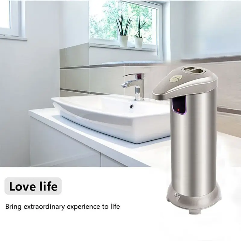 

Stainless Steel Intelligent Automatic Induction Home Touchless Soap Dispenser