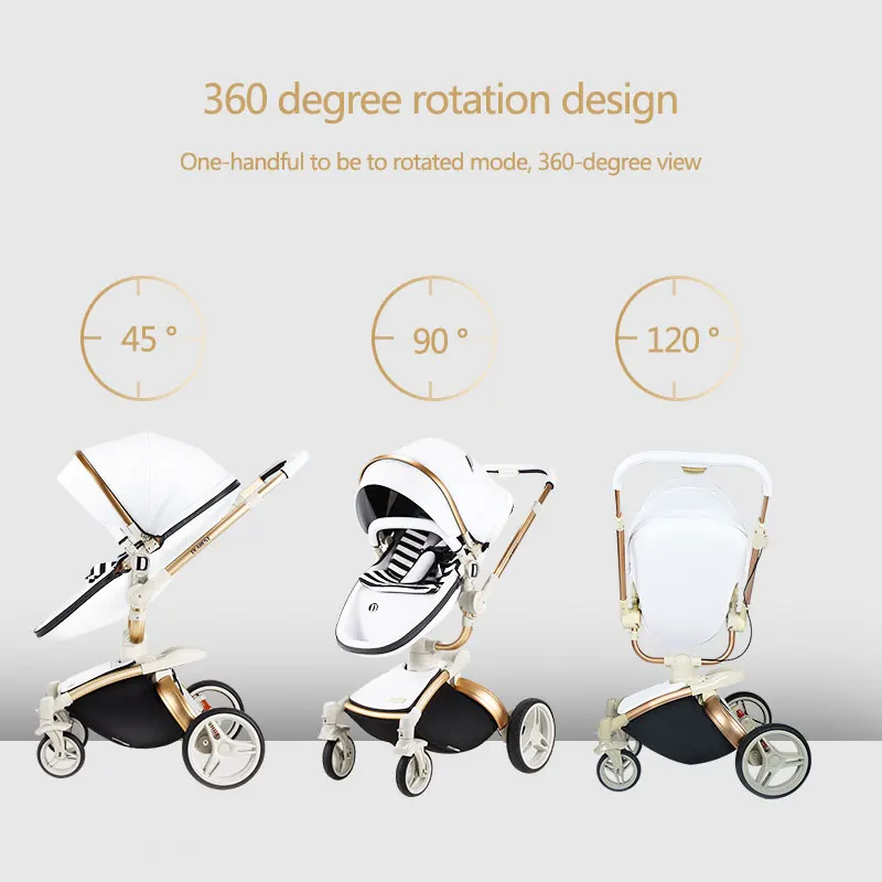 

Dearest Diamond 2 in 1 High Landscape Stroller Can Sit Or Lie Lightweight Folding Shock Absorption Two-Way Newborn