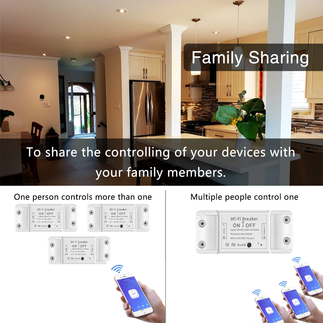 UBARO приложение Tuya Wi-Fi Smart Life Беспроводной дистанционного сенсорный выключатель