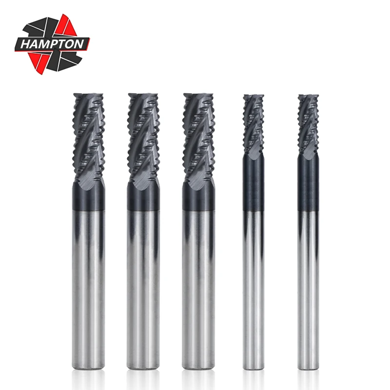 

Торцевая фреза HAMPTON с 4 канавками, Концевая фреза 4-12 мм HRC55, фреза для металлического фрезерного инструмента, фреза с ЧПУ