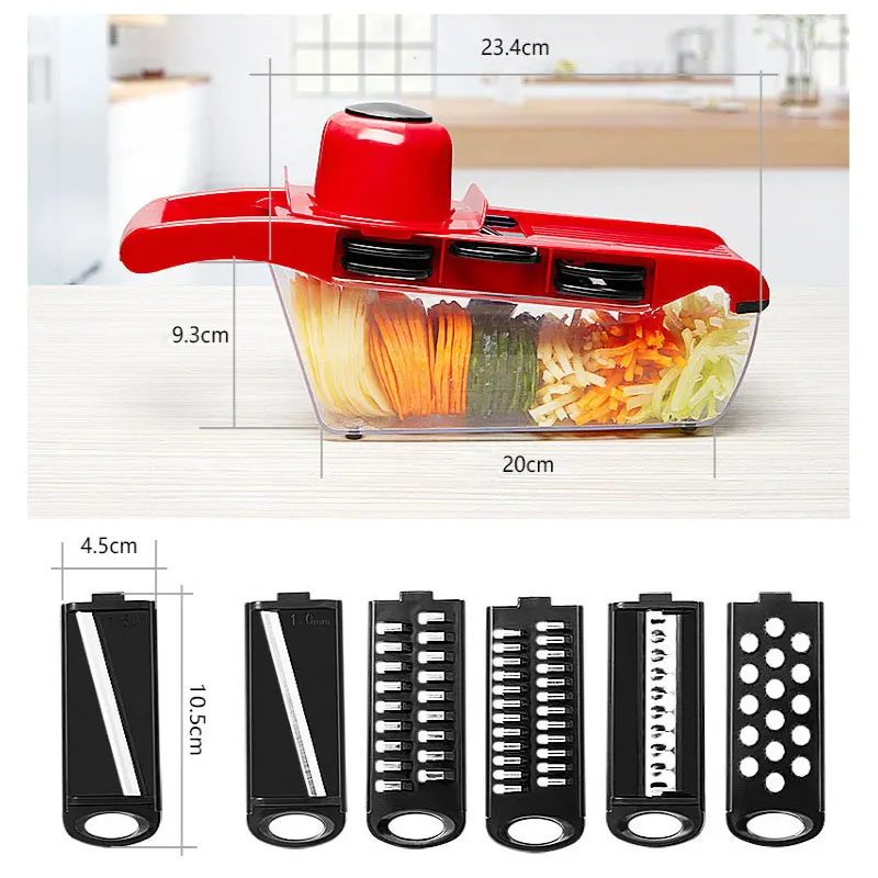 Овощерезка мульти стальные лезвия мандолина овощерезка Картофелечистка морковь
