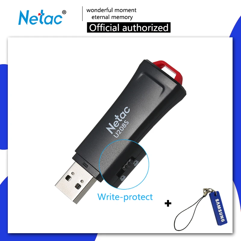 Netac USB флеш-накопитель 32 16 ГБ, защищающий от записи, зашифрованный флеш-накопитель 32 ГБ 16 ГБ, флеш-накопитель 2,0, USB флешка, диск на ключ, память для телефона