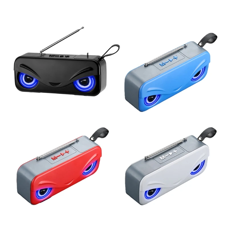 

Уличный портативный динамик, радио, двойной динамик, светящийся TF/USb/FM/BT для офиса, дома, спальни, ПК, ноутбука, мобильного телефона
