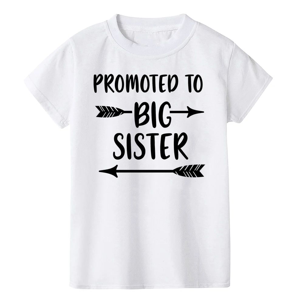 Детская одинаковая футболка с надписью Brother Big Sister летние футболки короткими
