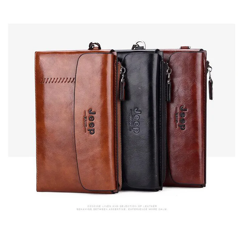 

Men Multi-Purpose Clutch Wallet Korean Fashion Men Clutches Handbag Envelope Hand Zipper Cell Phone Cash Coin PU Leather Wallets
