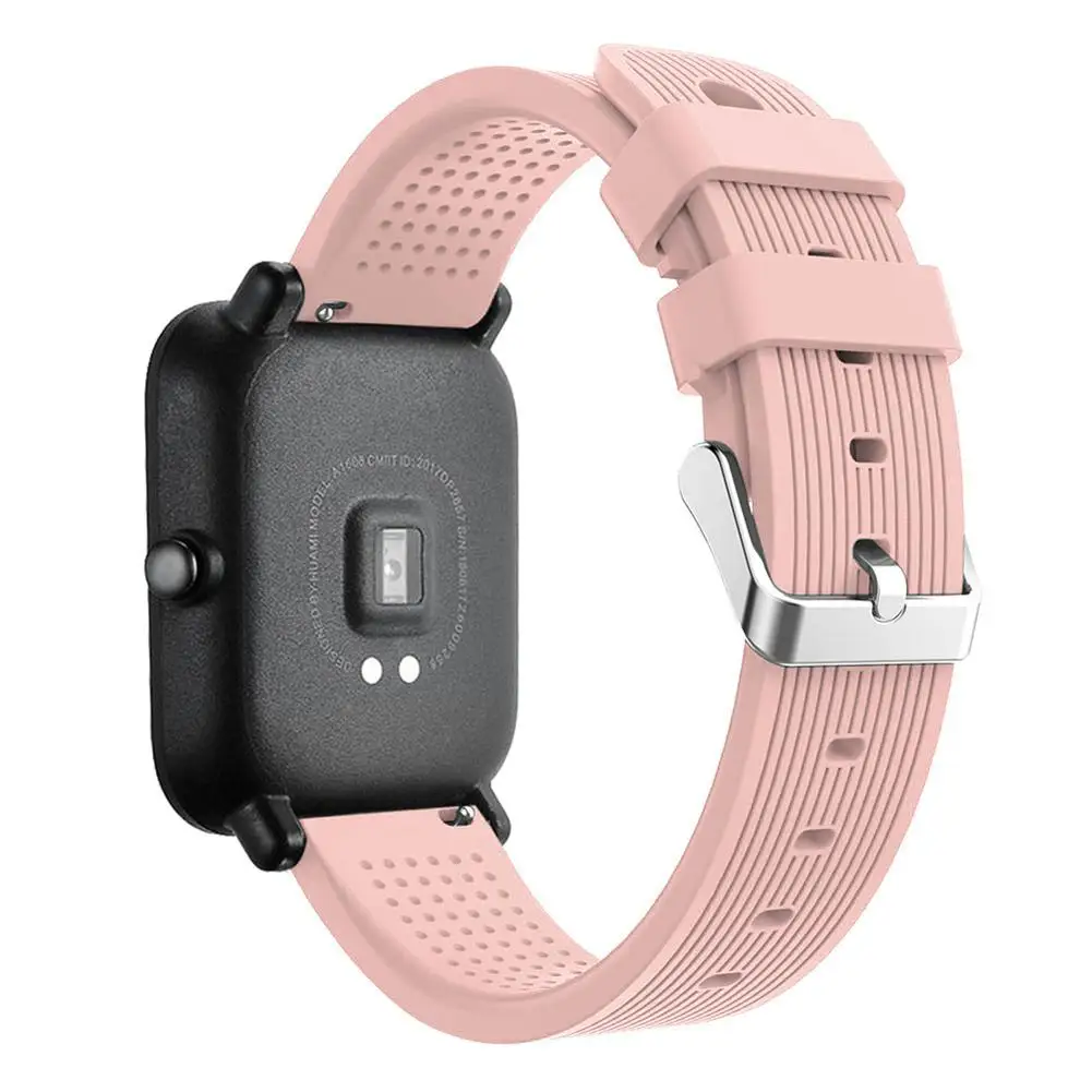 Мягкий силиконовый ремешок для Xiaomi Huami Amazfit Bip BIT Lite Youth Smart Watch наручный браслет