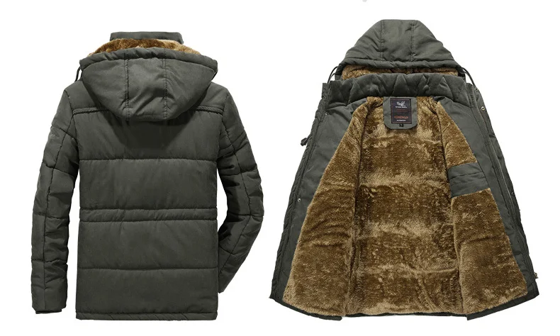 Мужская зимняя куртка 8XL Толстая теплая парка флисовая меховая с капюшоном Военная куртка уличная спортивная куртка походная Лыжная Мужская