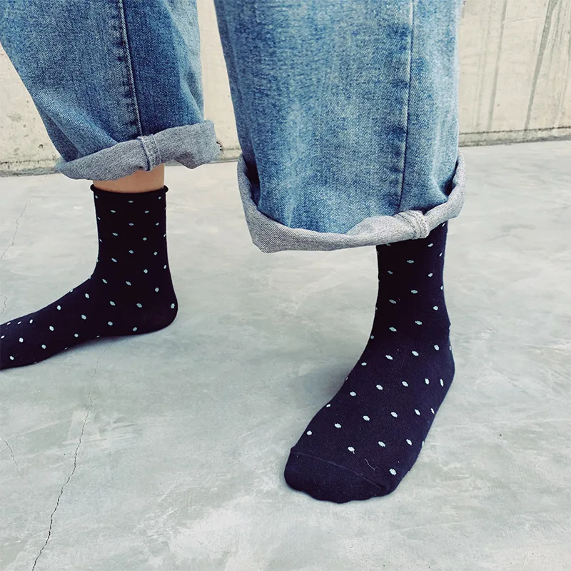 SP &amp CITY/японские короткие носки в горошек с закругленными краями для женщин