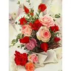 GATYZTORY 5D DIY алмазная живопись ваза для цветов камни в форме ромба дрель Новое поступление мозаика c вышивкой Роза и стразы Фотографии Декор