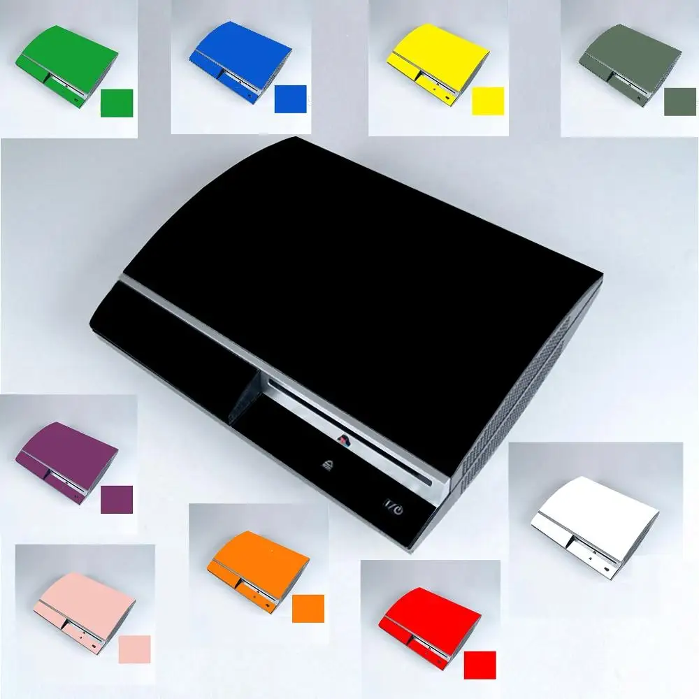 10 чистых однотонных цветных виниловых наклеек для Sony PS3 оригинальные наклейки fat