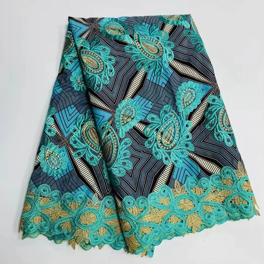

Африканская кружевная ткань 2020 высокое качество африканские платья для женщин нигерийское кружево и Анкара воск ткань 100% хлопок материал! ...