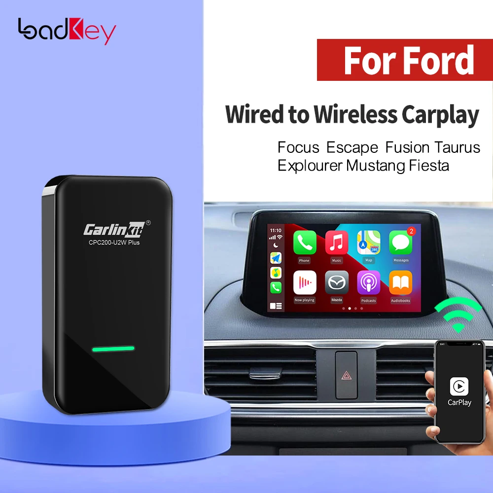 Loadkey & Carlinkit 3 0 CarPlay Беспроводной для Ford Focus Mondeo Mk2 Fiesta S Max Explourer Mustang Smart Box