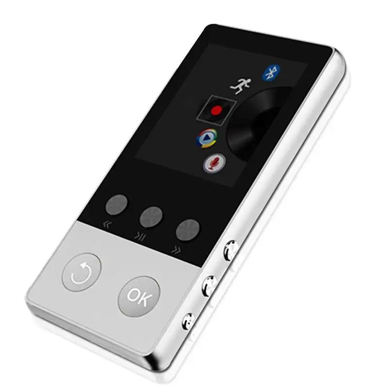 Bluetooth Metal Mp3 Player Built-In 8G Hifi Lossless Music With Peeter And Loud Speaker(silver) | Электроника
