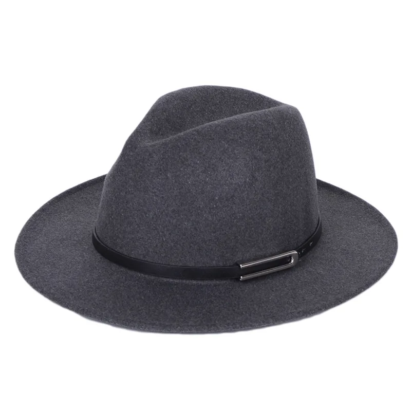 

2020Classic jazz hat small spring and autumn ladies cashmere top hat coffee with British male hat