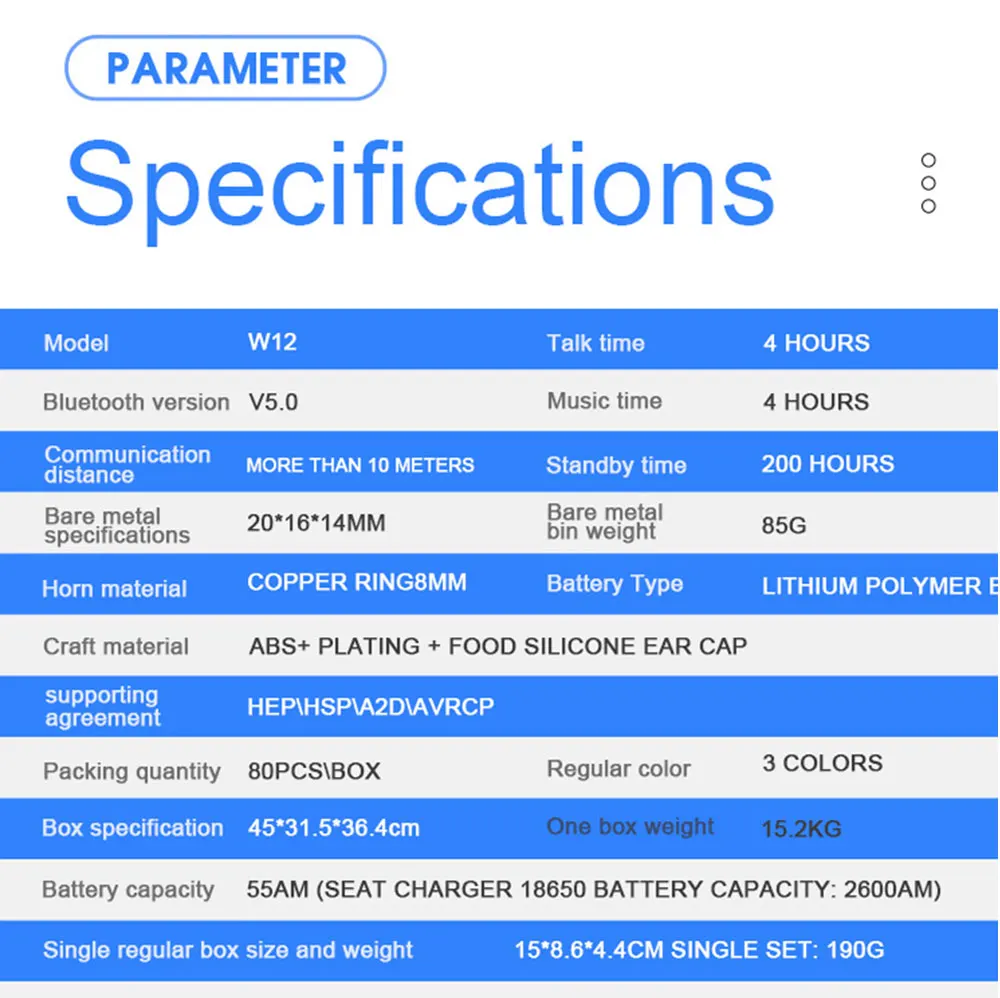 W12, TWS, Bluetooth 5,0, беспроводная гарнитура, наушники, мини наушники, HIFI звук, наушники в ухо, 1800 мАч, Powerbank с микрофоном для телефона