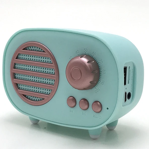 Портативный мини ретро Bluetooth динамик радио стерео старомодный классический
