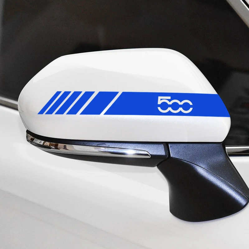 Боковая наклейка на зеркало заднего вида 20 х2 см полосатая Аксессуары для кузова