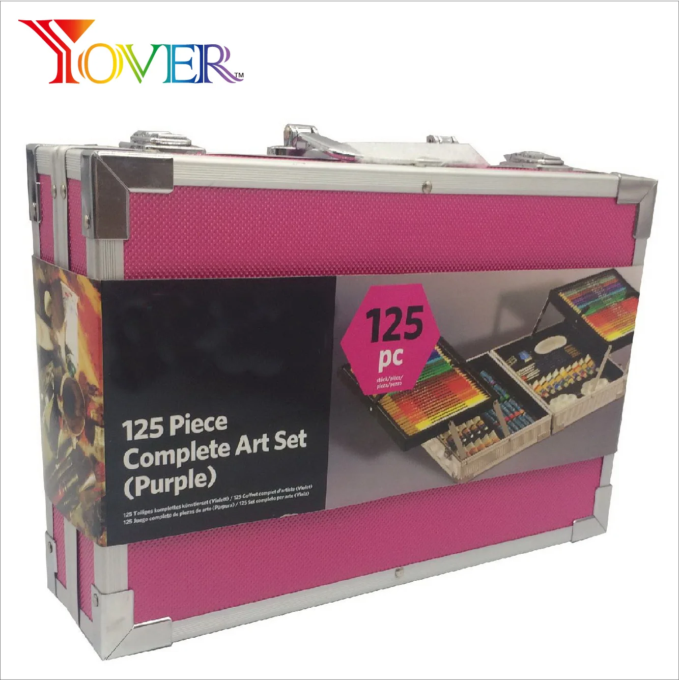 

125 pcs Colored pencils and Drawing paints Professional Drawing sets or Drawing Kits in Alu box