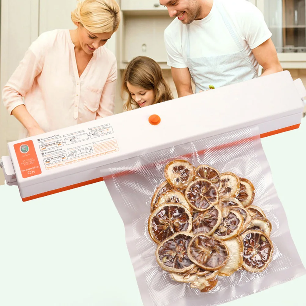 

Бытовой автоматический пищевой вакуумный упаковщик, упаковочная машина для пищевых продуктов, пленочный, для кухни, с 10 пакетами