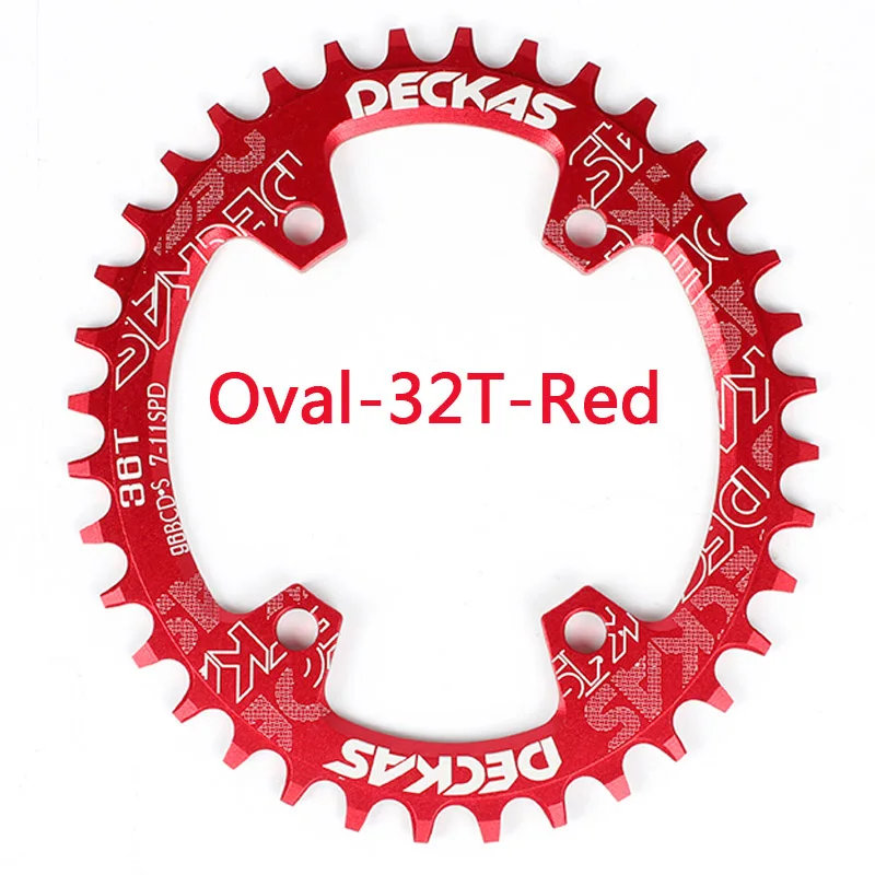 DECKAS 32T-38T 104bcd MTB велосипедная цепь кольцо узкий широкий Овальный коленчатый набор